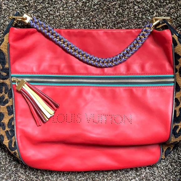 Limited edition Louis Vuitton red leather leopard - Picture 5 of 7